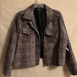 Plaid Cropped Women’s Jacket